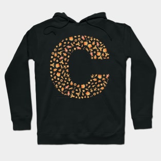 Letter C Initial Christmas Decorations Gingerbread Hoodie